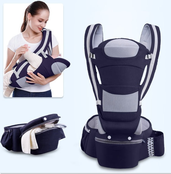 BabyAir Support+ : Porte-Bébé Multifonctionnel avec Tabouret de Taille Respirant